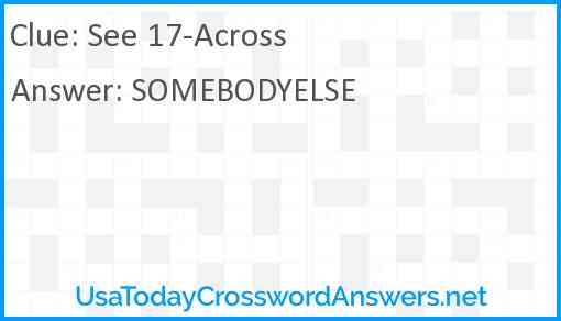 See 17-Across Answer