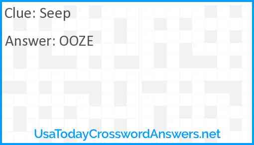 Seep Answer