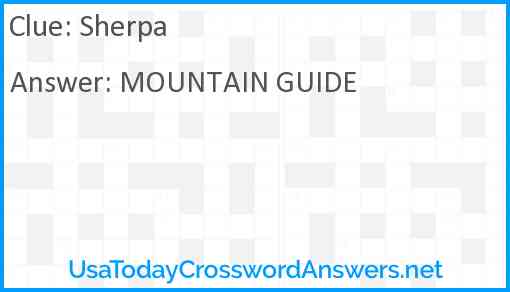 Sherpa Answer