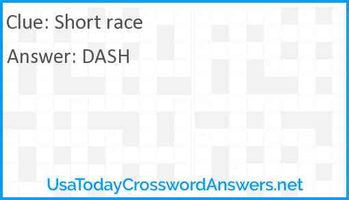 Short race Answer