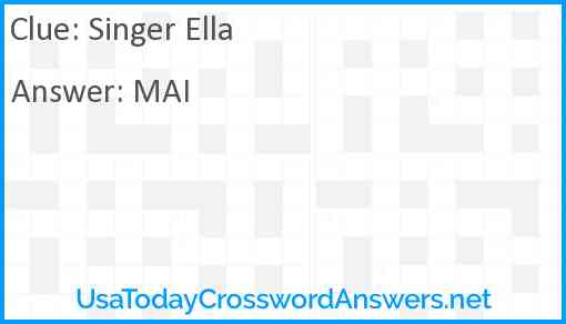 Singer Ella Answer