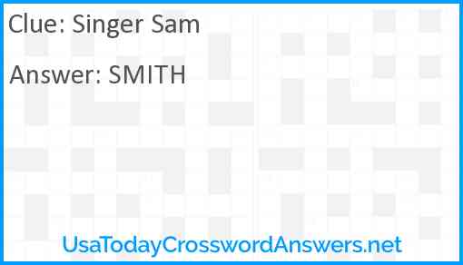 Singer Sam Answer