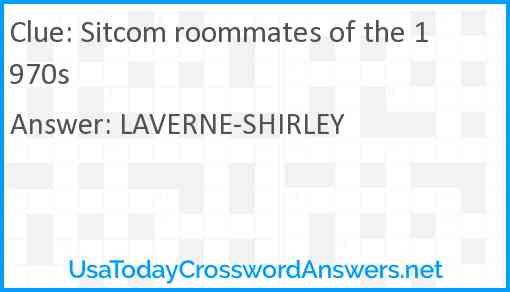 Sitcom roommates of the 1970s Answer