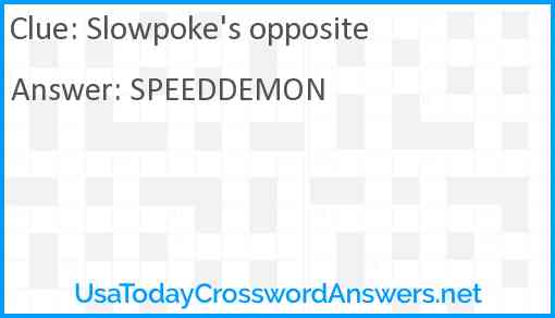 Slowpoke's opposite Answer
