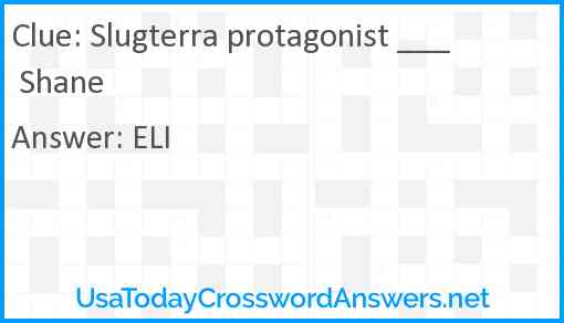 Slugterra protagonist ___ Shane Answer
