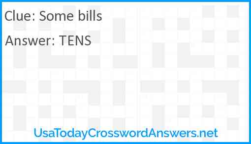 Some bills Answer