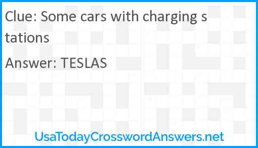 Some cars with charging stations Answer