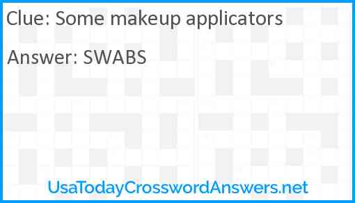 Some makeup applicators Answer