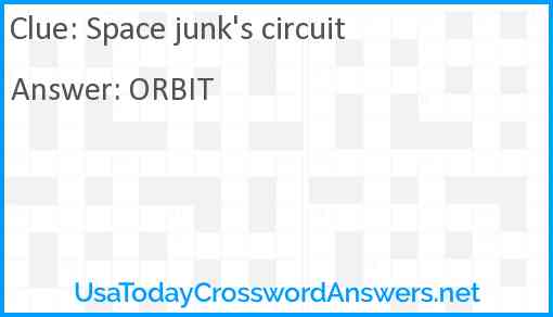 Space junk's circuit Answer
