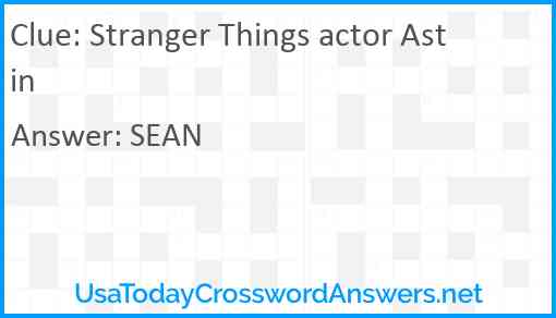 Stranger Things actor Astin Answer