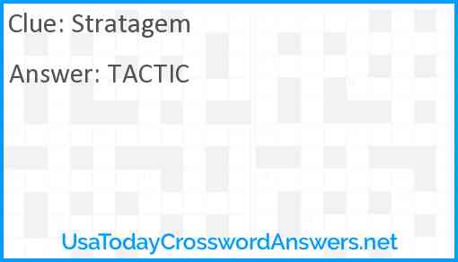 Stratagem Answer