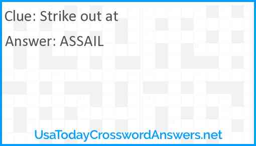 Strike out at Answer