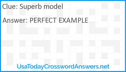 Superb model Answer