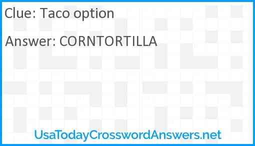 Taco option Answer
