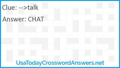 -->talk Answer