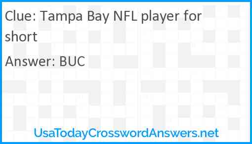 Tampa Bay NFL player for short Answer