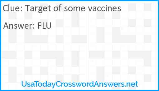 Target of some vaccines Answer