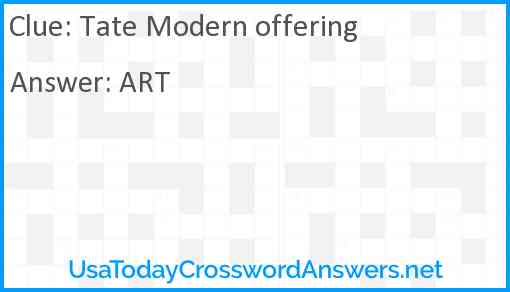 Tate Modern offering Answer