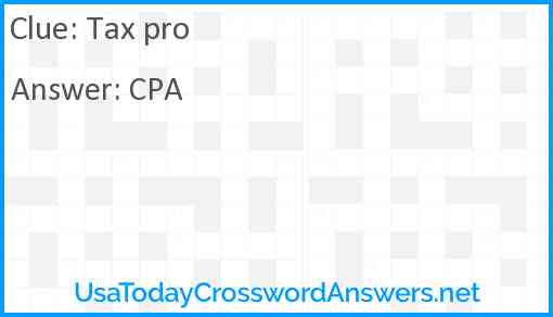 Tax pro Answer