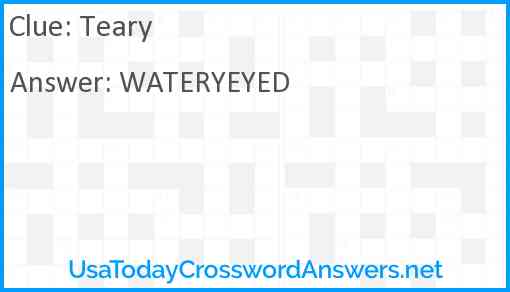 Teary Answer