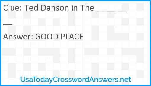 Ted Danson in The ____ ____ Answer