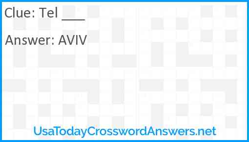 Tel ___ Answer