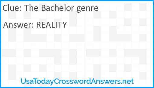 The Bachelor genre Answer