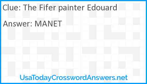 The Fifer painter Edouard Answer