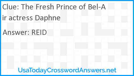The Fresh Prince of Bel-Air actress Daphne Answer