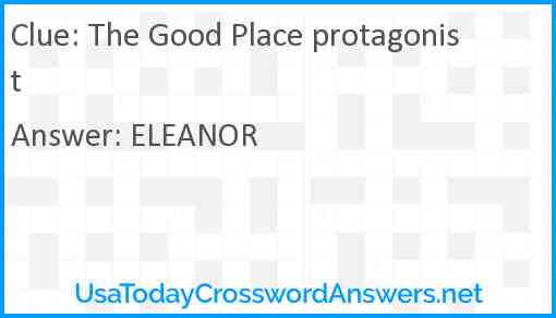 The Good Place protagonist Answer