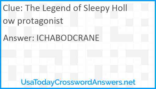 The Legend of Sleepy Hollow protagonist Answer