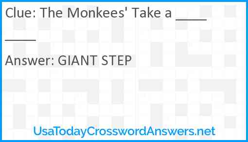 The Monkees' Take a ____ ____ Answer