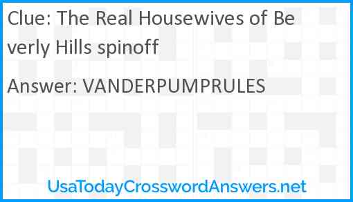 The Real Housewives of Beverly Hills spinoff Answer