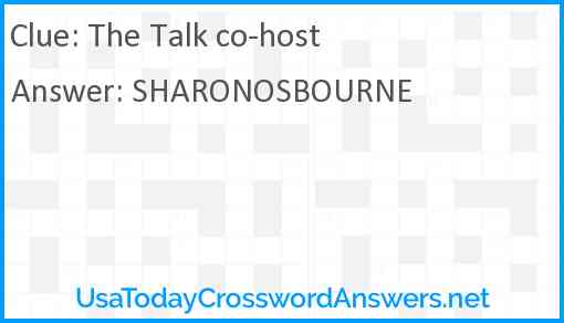 The Talk co-host Answer