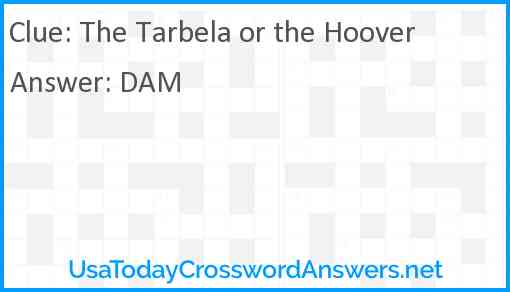 The Tarbela or the Hoover Answer