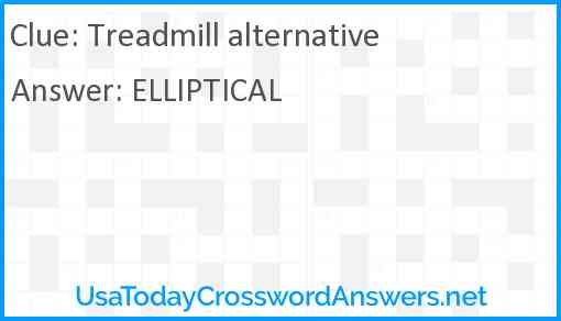Treadmill alternative Answer