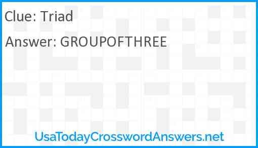 Triad Answer