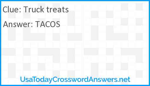 Truck treats Answer