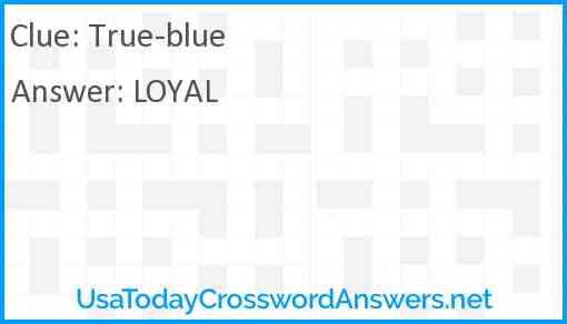 True-blue Answer