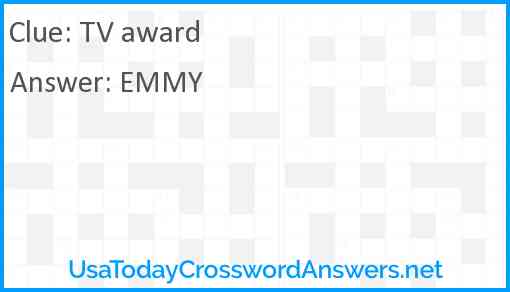 TV award Answer