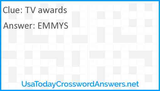 TV awards Answer