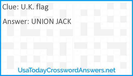 U.K. flag Answer