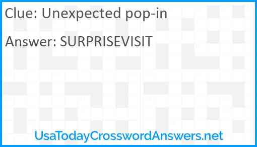 Unexpected pop-in Answer