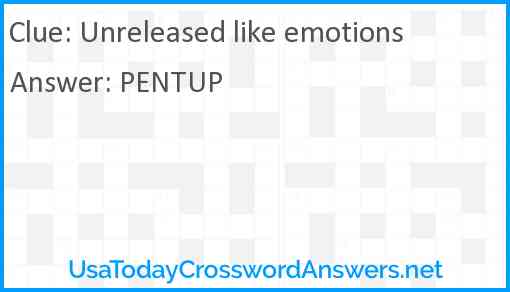 Unreleased like emotions Answer