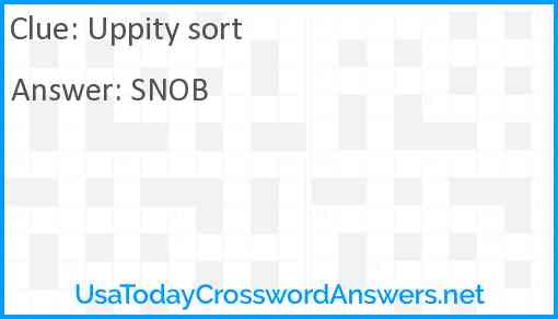 Uppity sort Answer