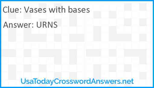 Vases with bases Answer