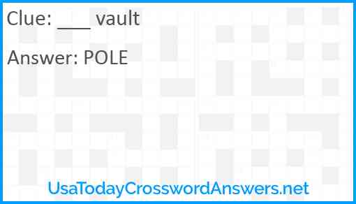 ___ vault Answer