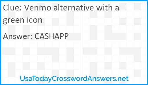 Venmo alternative with a green icon Answer