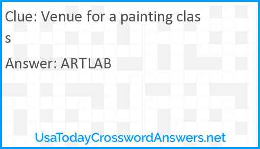 Venue for a painting class Answer