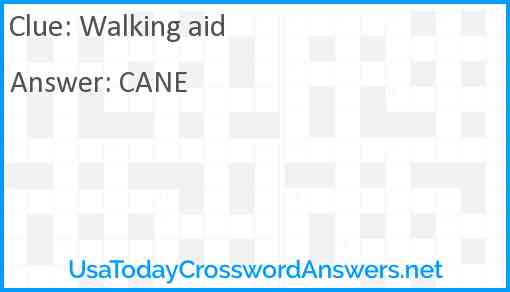Walking aid Answer